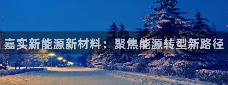 门徒娱乐圈主管报道是谁：嘉实新能源新材料